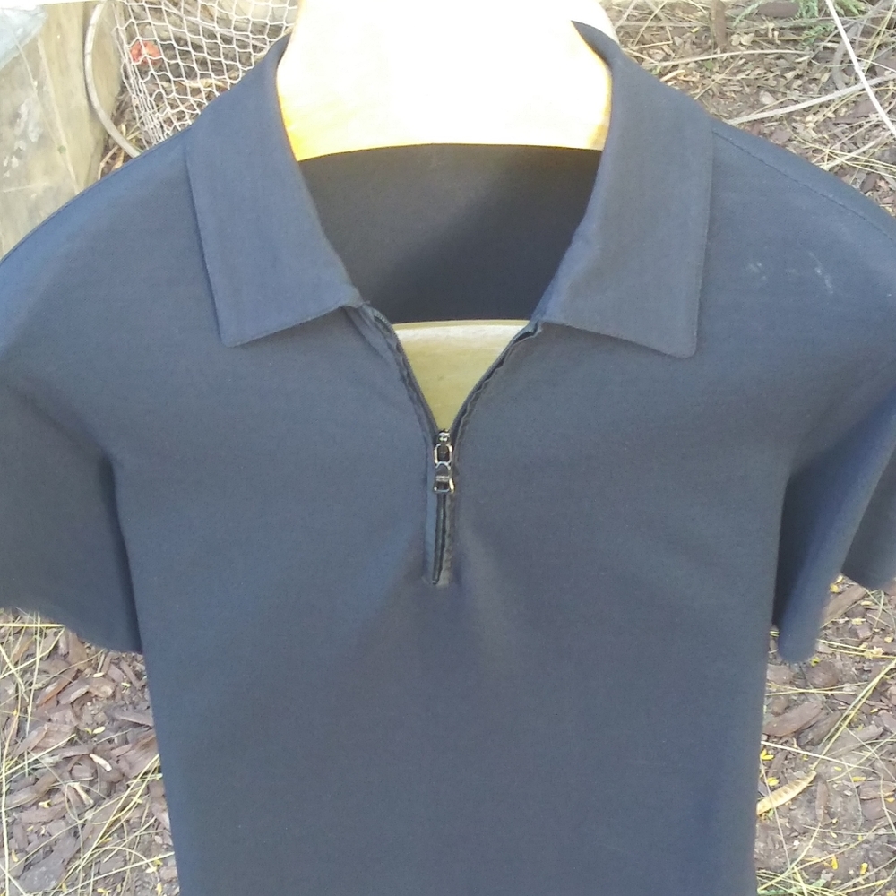 🆕 !!!!!!SOLD!!!!!!! Prada Milano Black Short Sleeve Polo - Picture 2 of 10